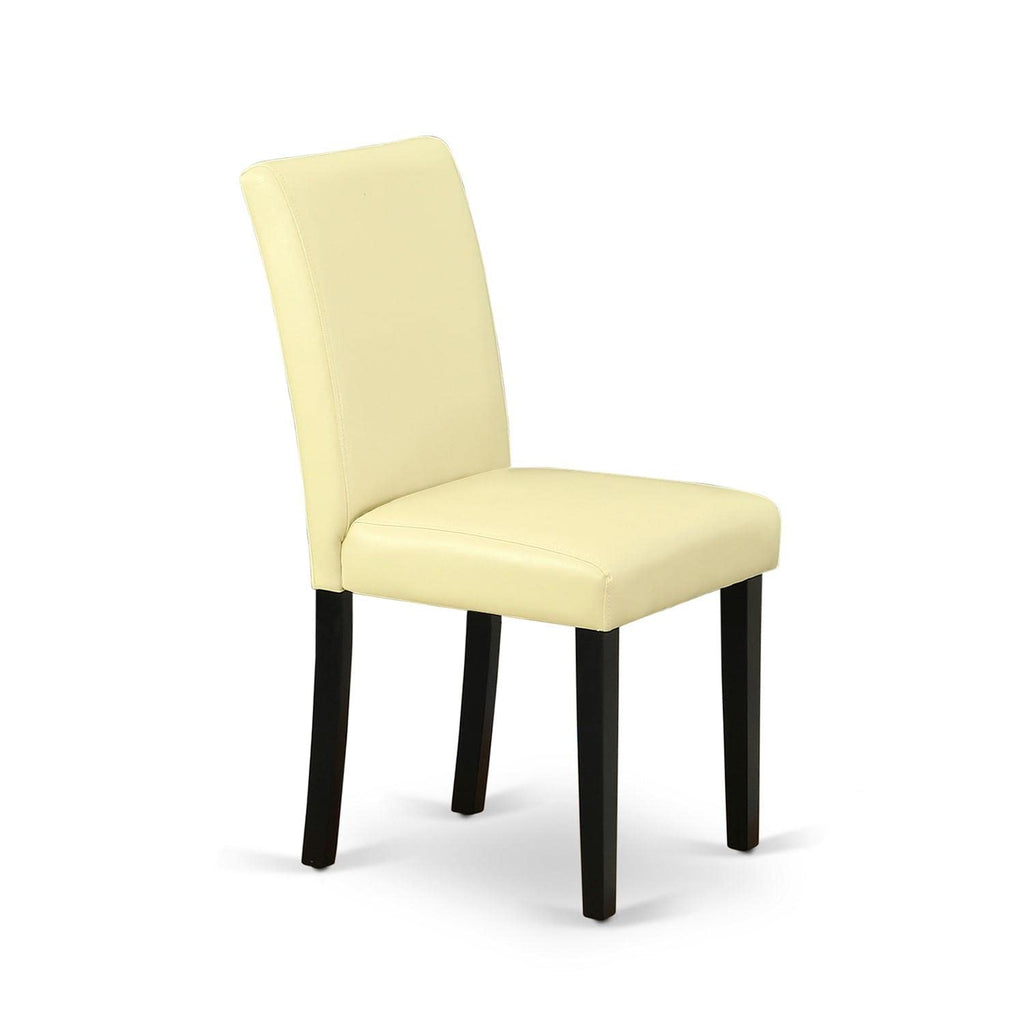 Eggnog Faux Leather Upholstered Dining Chairs Set of 2 S650