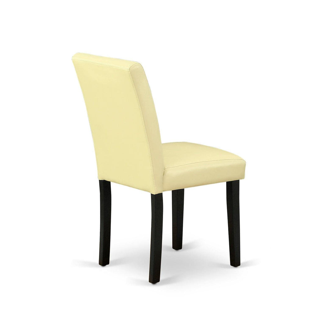Eggnog Faux Leather Upholstered Dining Chairs Set of 2 S650