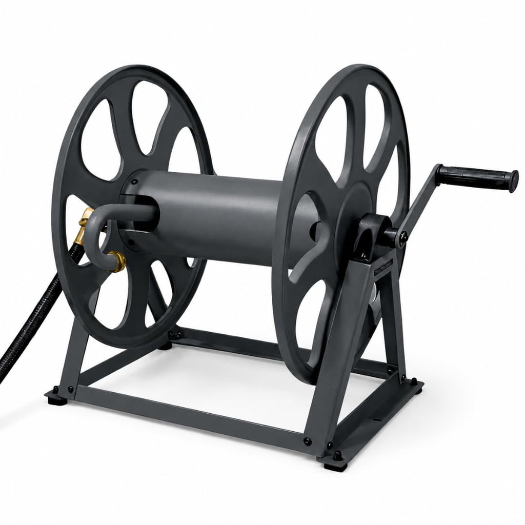 200ft Heavy Duty Metal Floor and Wall Mounted Hose Reel P861741