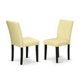 Eggnog Faux Leather Upholstered Dining Chairs Set of 2 S650