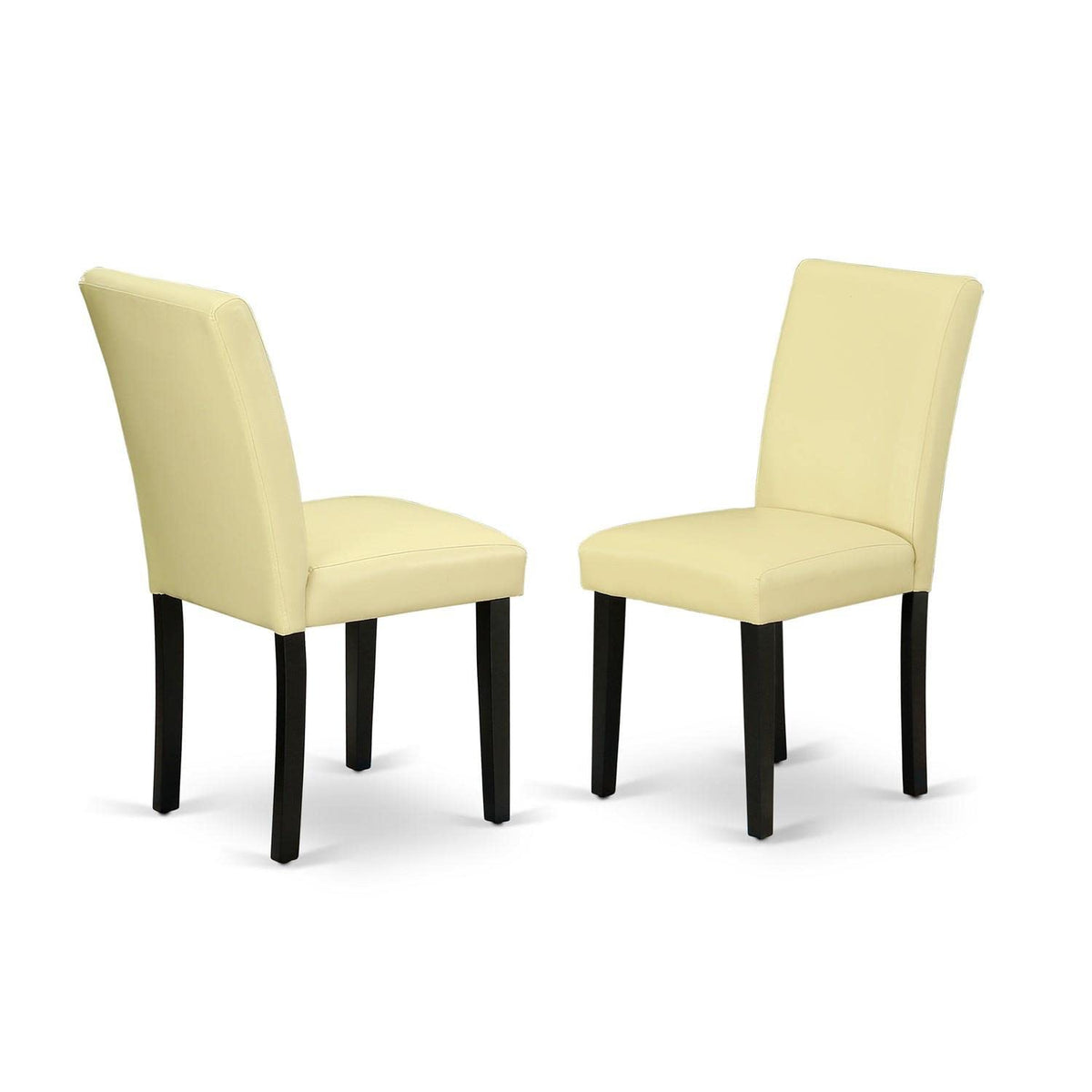 Eggnog Faux Leather Upholstered Dining Chairs Set of 2 S650