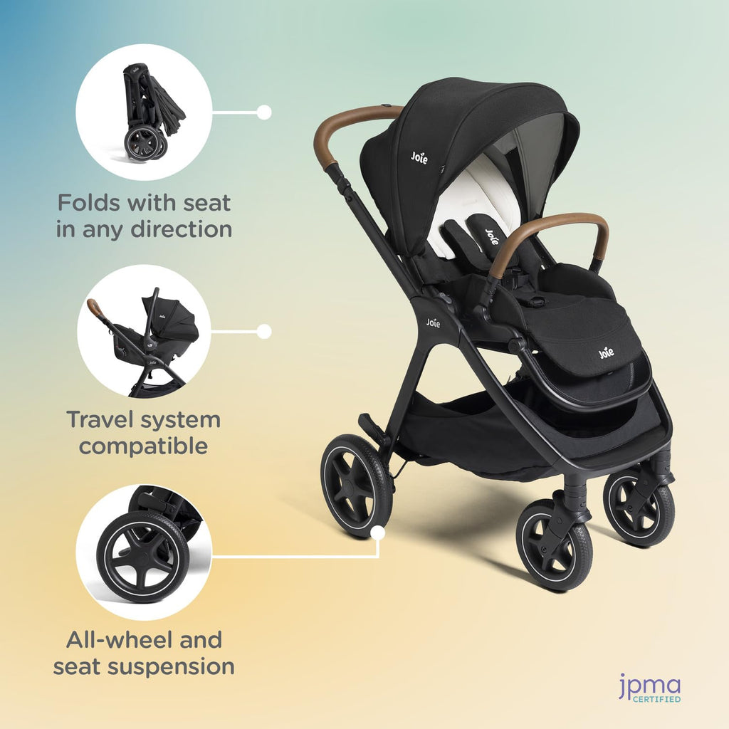 4-in-1 Convertible Stroller with One-Hand Fold M220