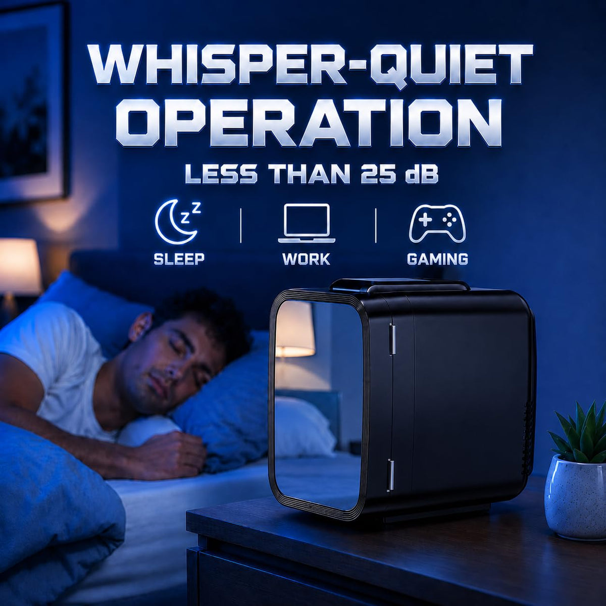 Mini Fridge with 7 Gaming Lights Modes G626992
