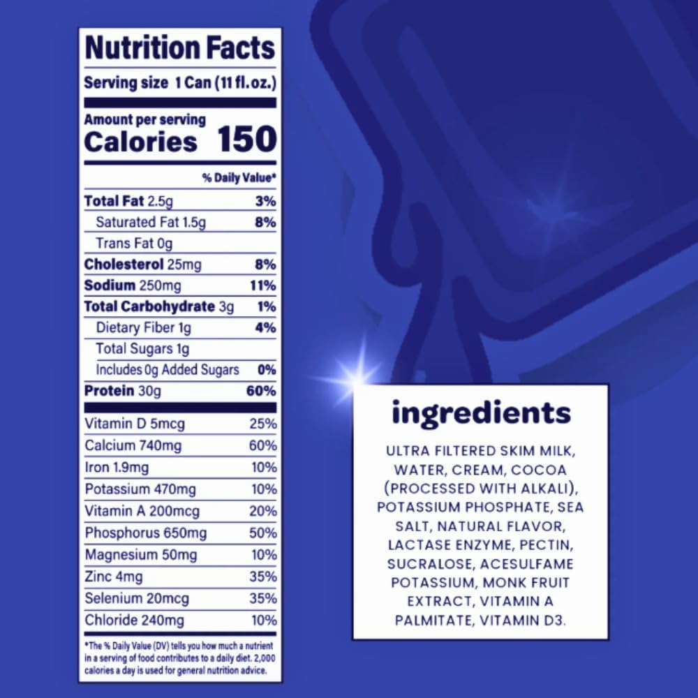30g Protein Low Sugar 11 fl oz Protein Shake 12-Count Variety Box R180434