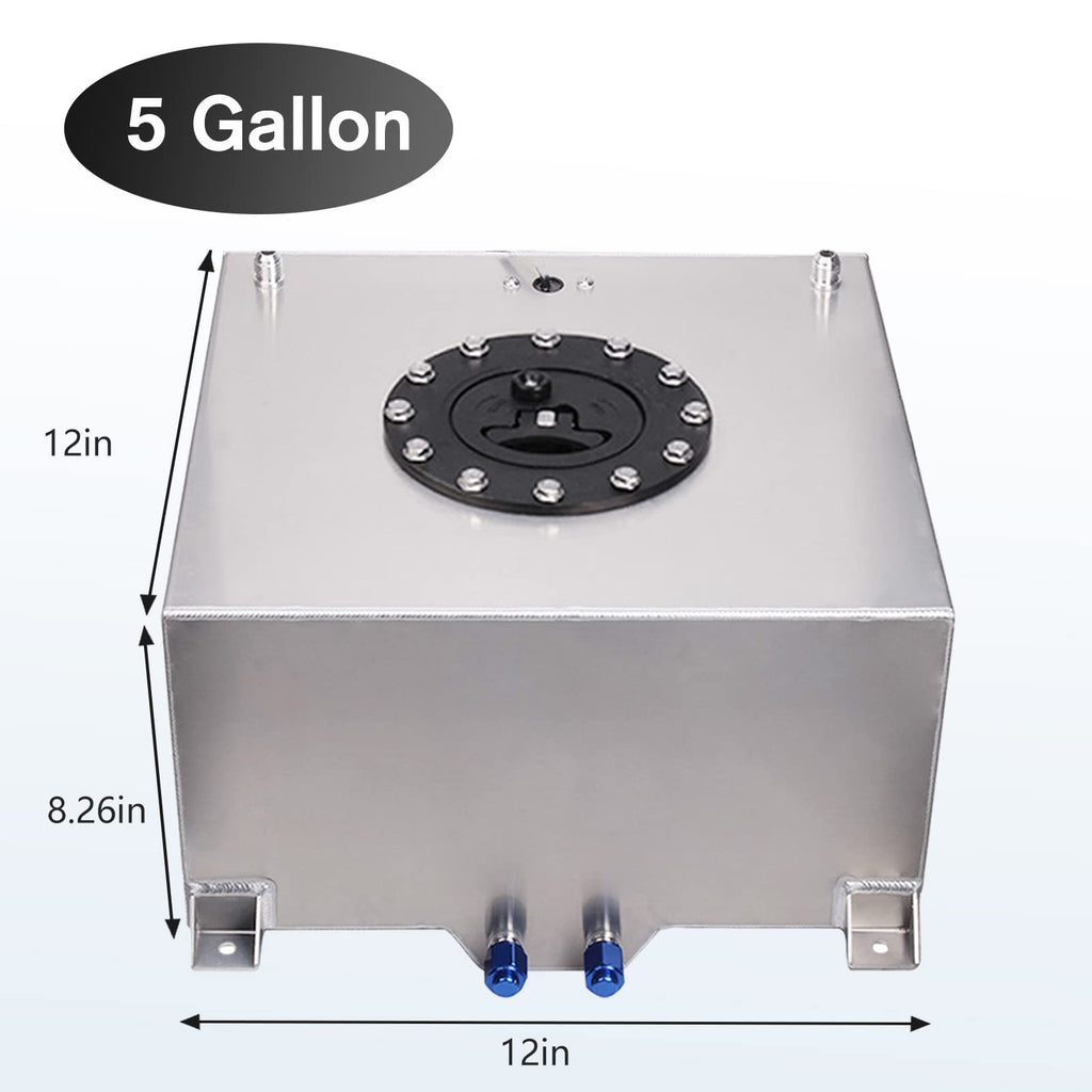 5 Gallon Aluminum Polished Fuel Cell with Cap H54336