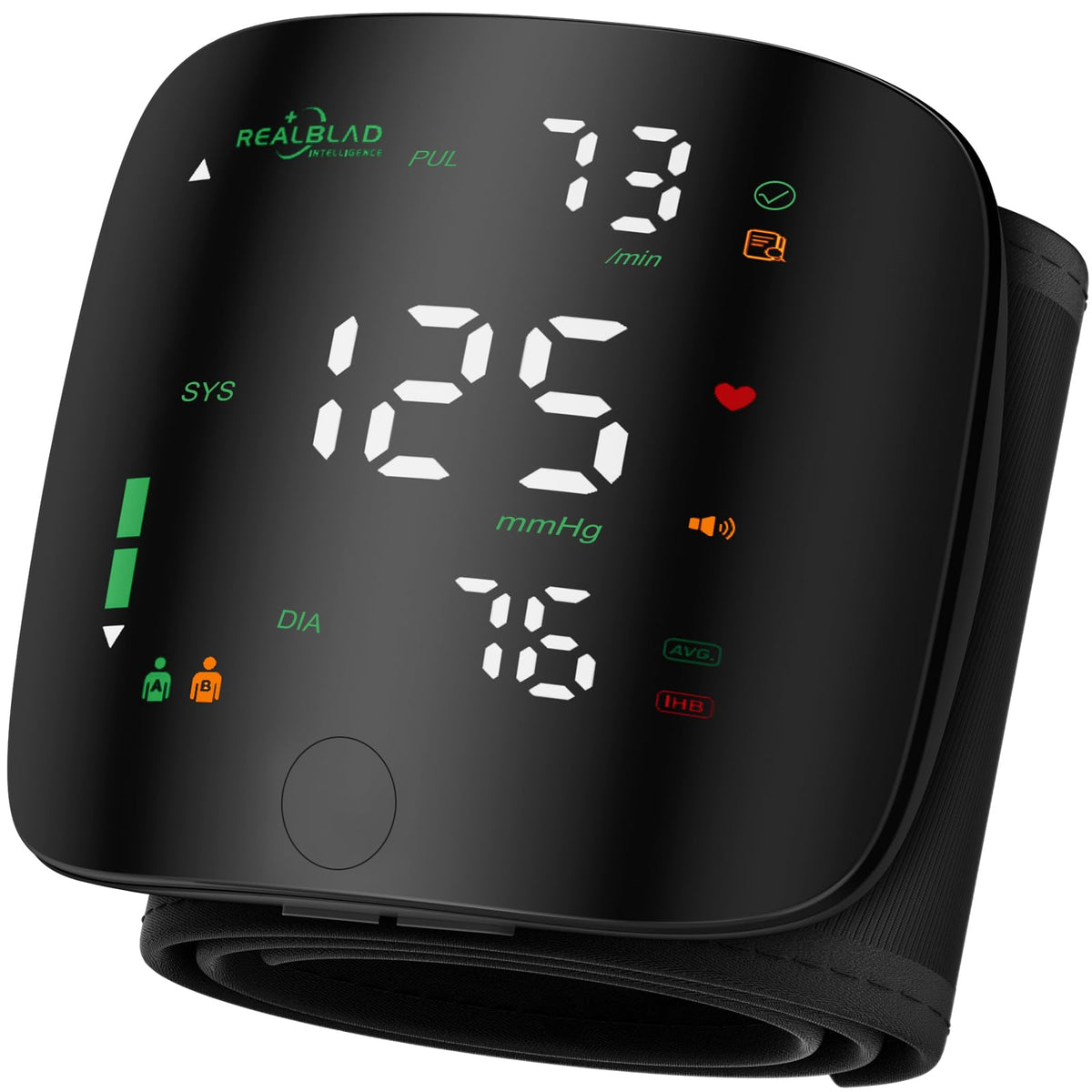 Black Wrist Blood Pressure Monitor L1547