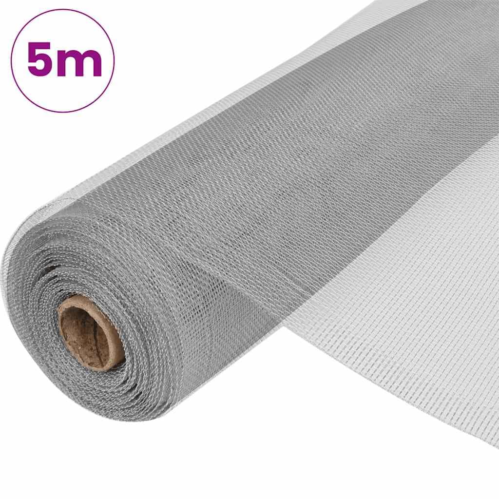 Aluminum Mesh 39.4x196.9 Inches Silver E194