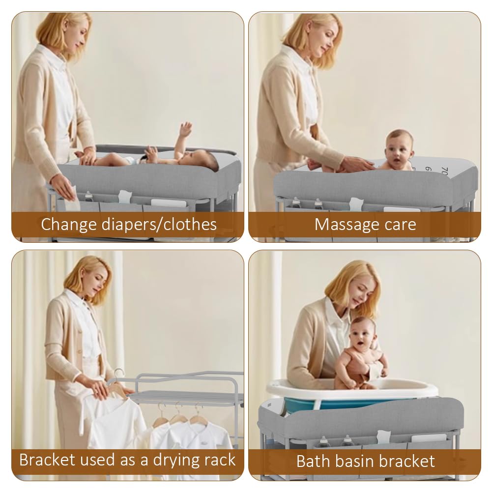 Portable Baby Changing Table with Storage Drawers R82155