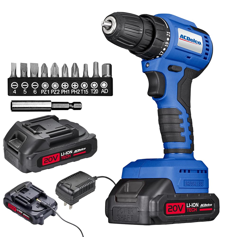 20V Cordless Drill Set with Battery and Charger J139