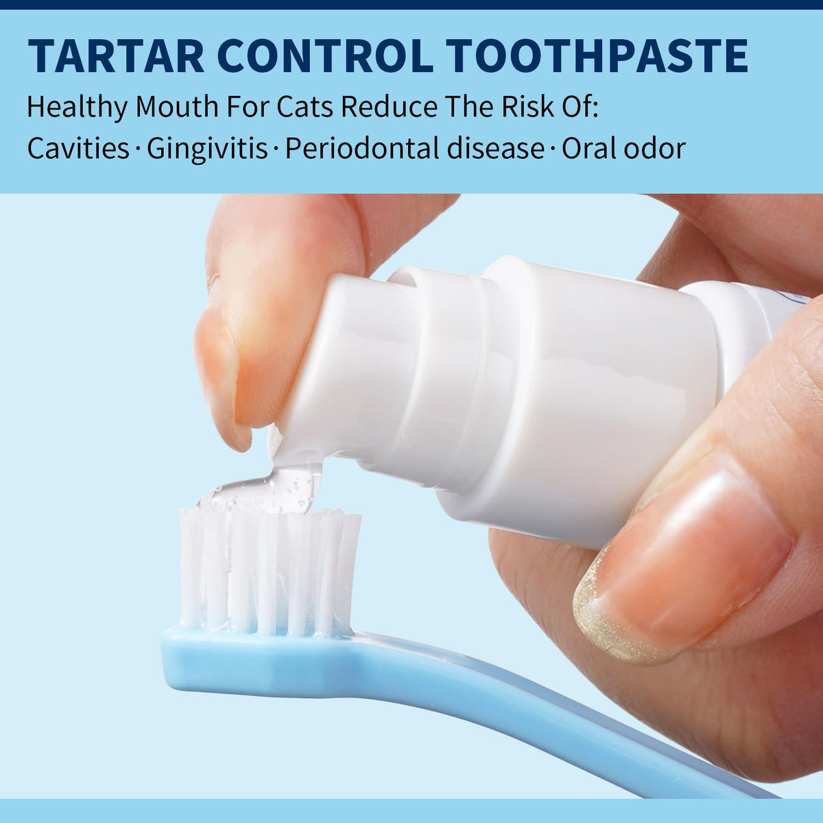 Tuna Flavor Toothpaste 1.06 oz with Toothbrush & Finger Brush E2519