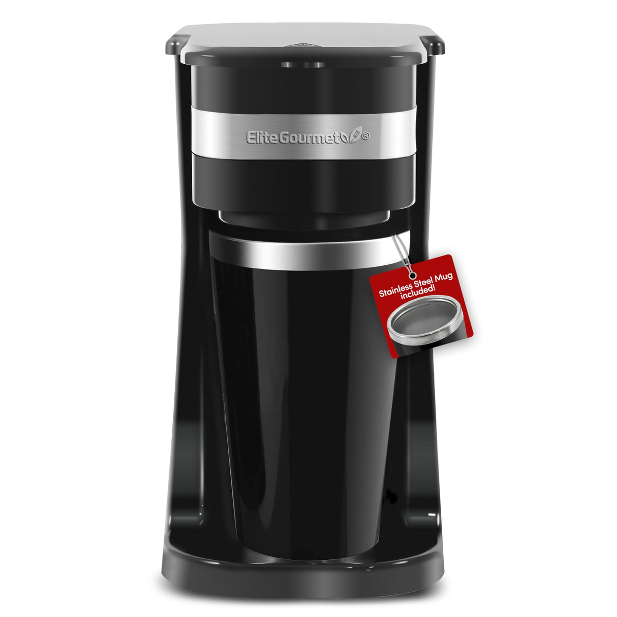 Black Single-Serve Compact Coffee Maker U2696