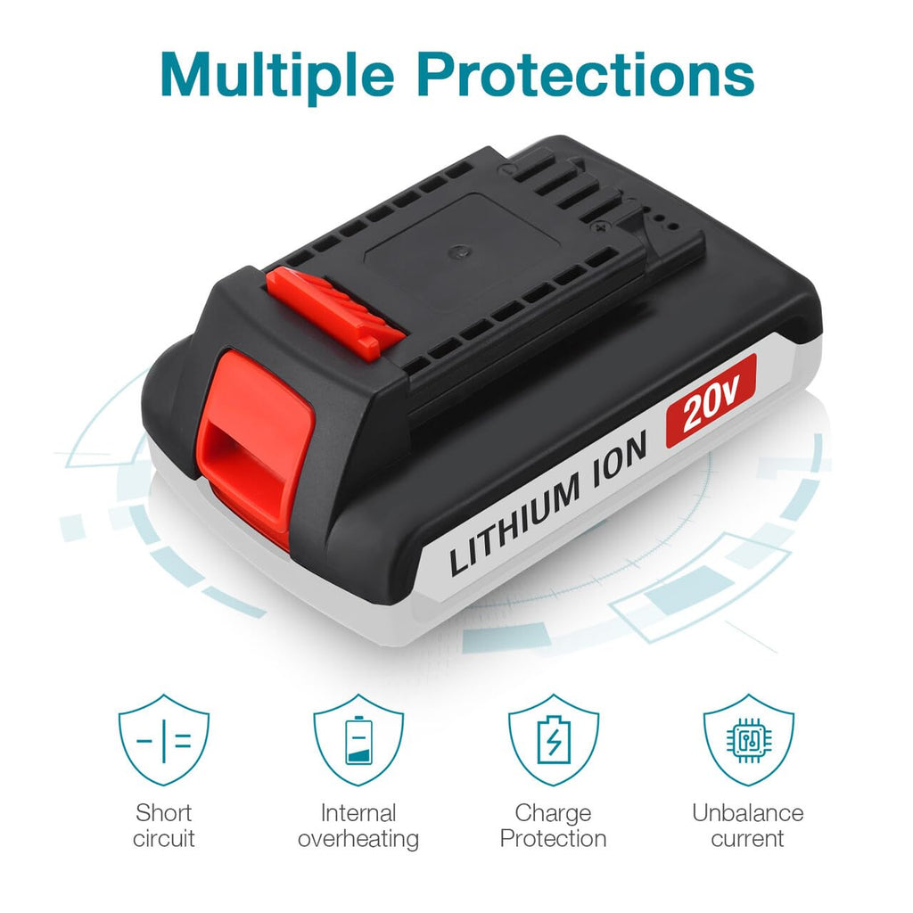 20v Max Replacement Battery for Cordless Power Tools T2934