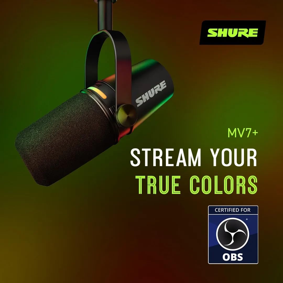 Black USB-C XLR Dynamic Microphone Z9939