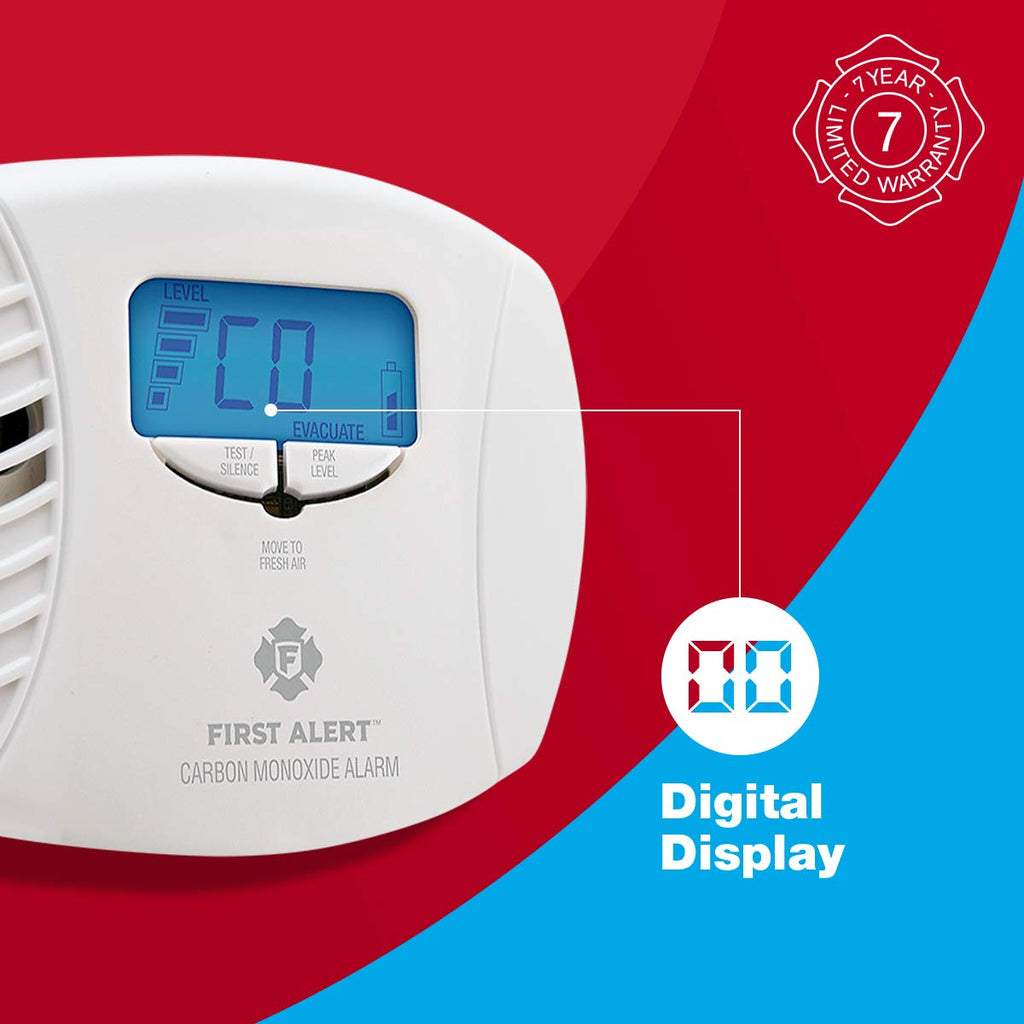 Plug in Carbon Monoxide Alarm with Digital Display S498527