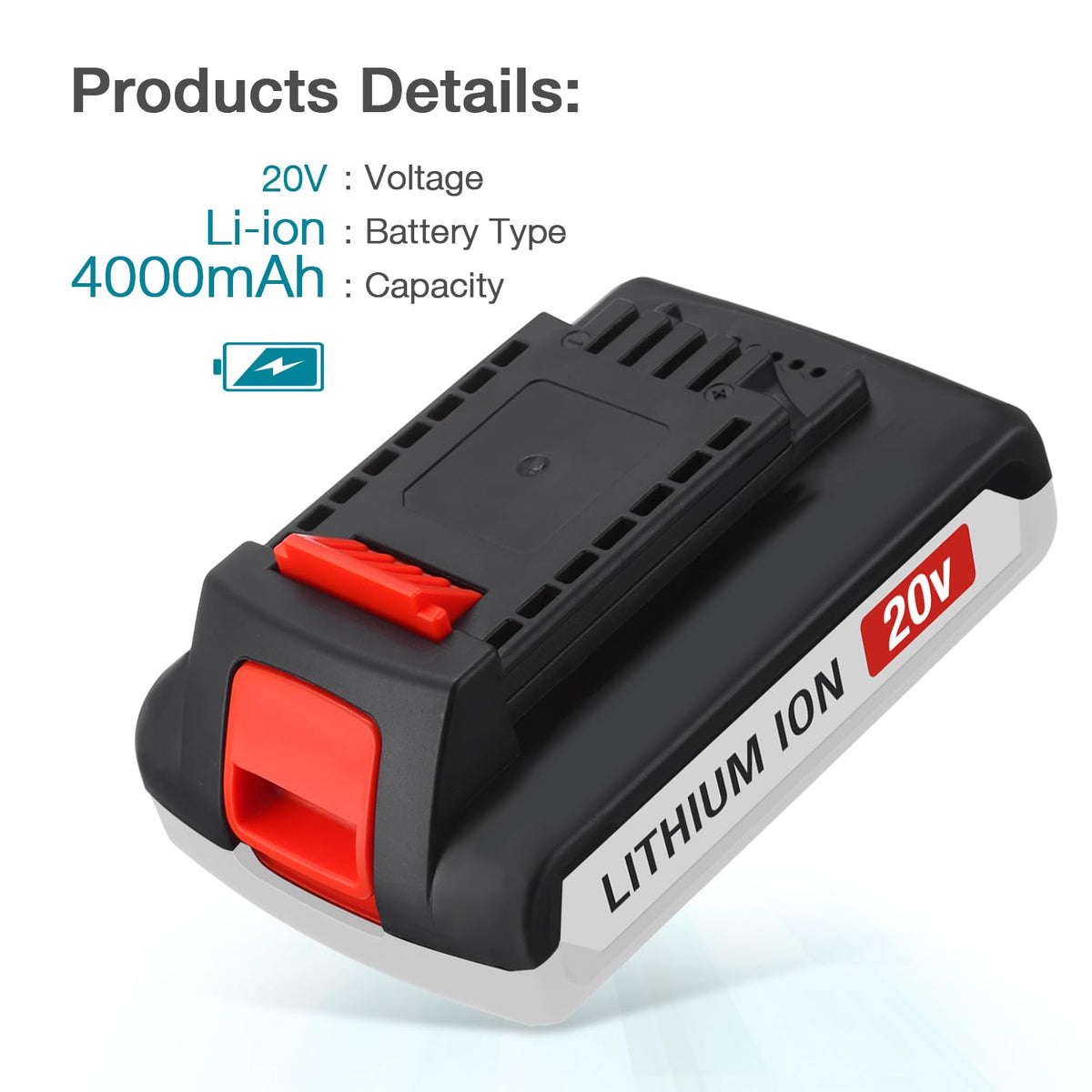 20v Max Replacement Battery for Cordless Power Tools T2934