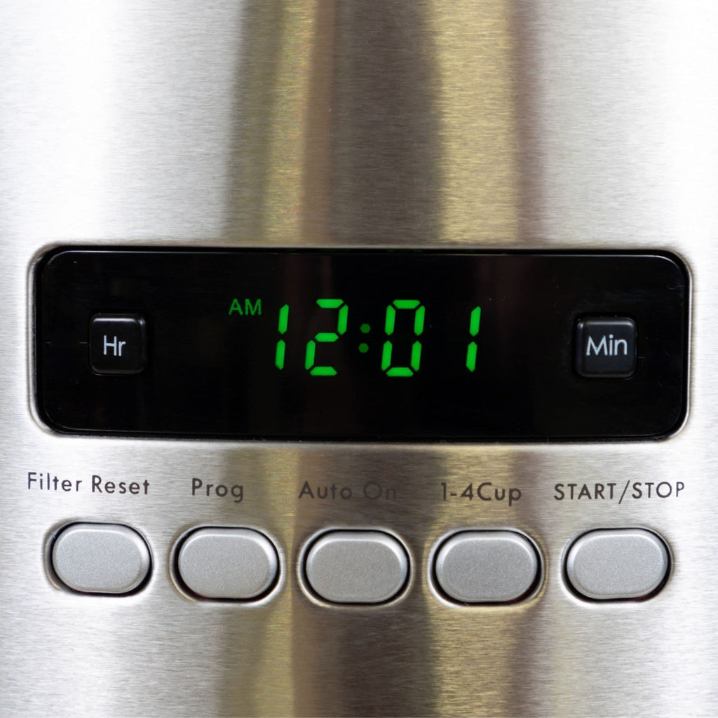 Programmable Drip Coffee Maker with Glass Pot, 12 Cup Black U8830
