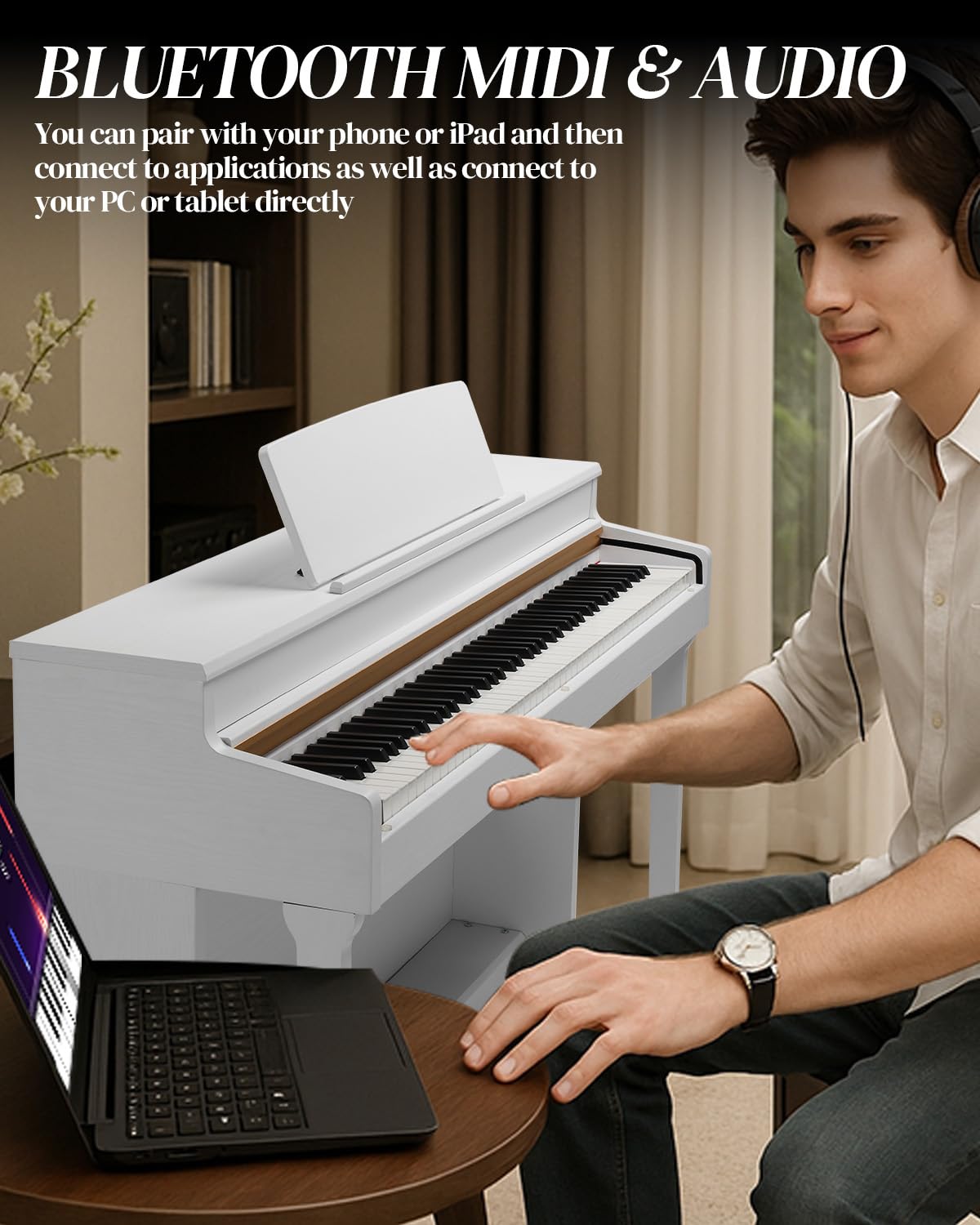 88 Key Weighted Digital Piano Keyboard T6616
