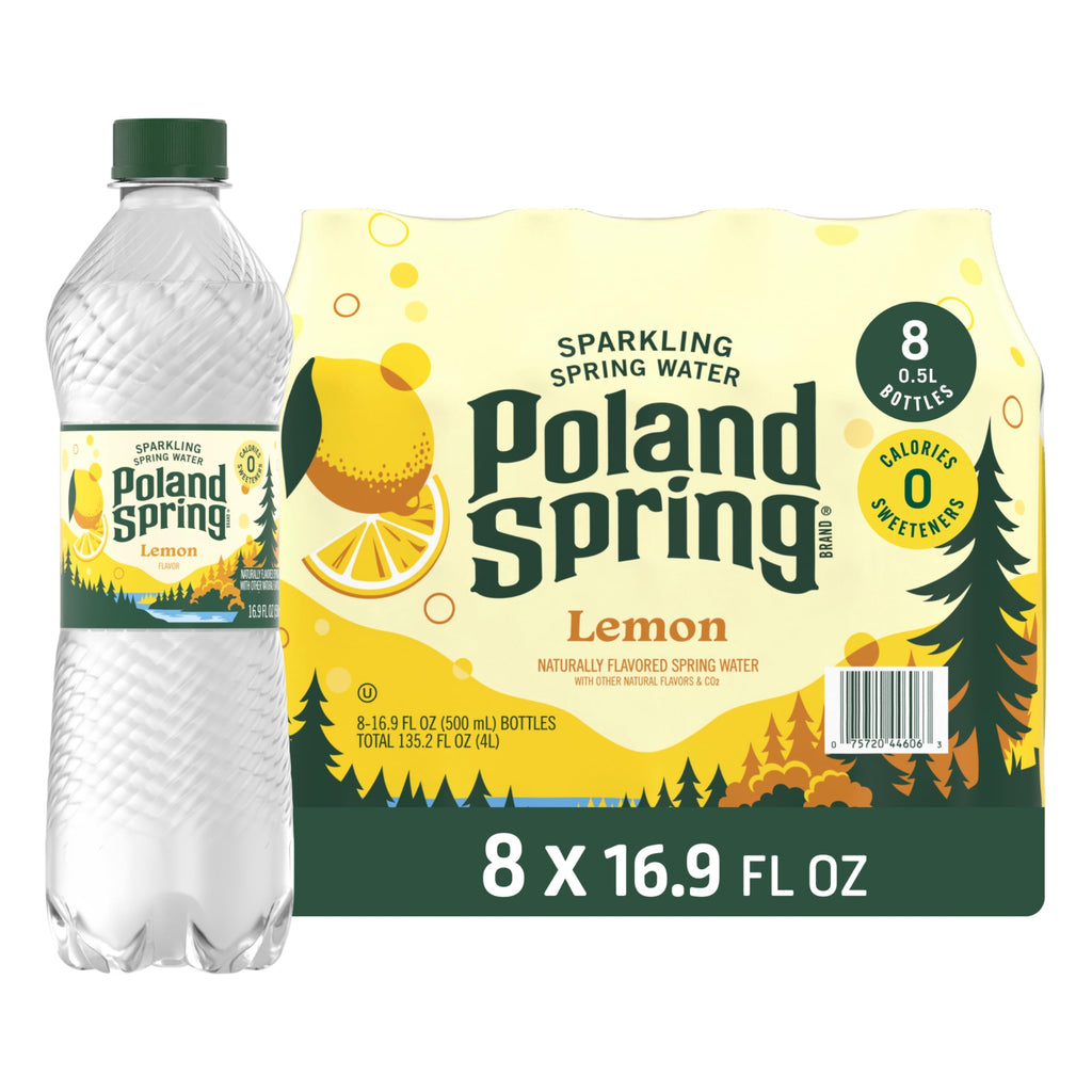Sparkling Water 16.9 oz Bottles Pack of 8 I96515