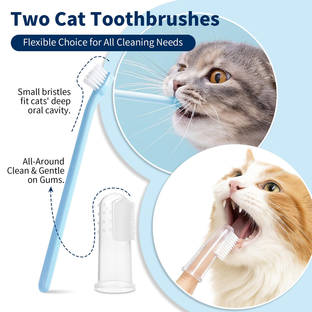 Tuna Flavor Toothpaste 1.06 oz with Toothbrush & Finger Brush E2519