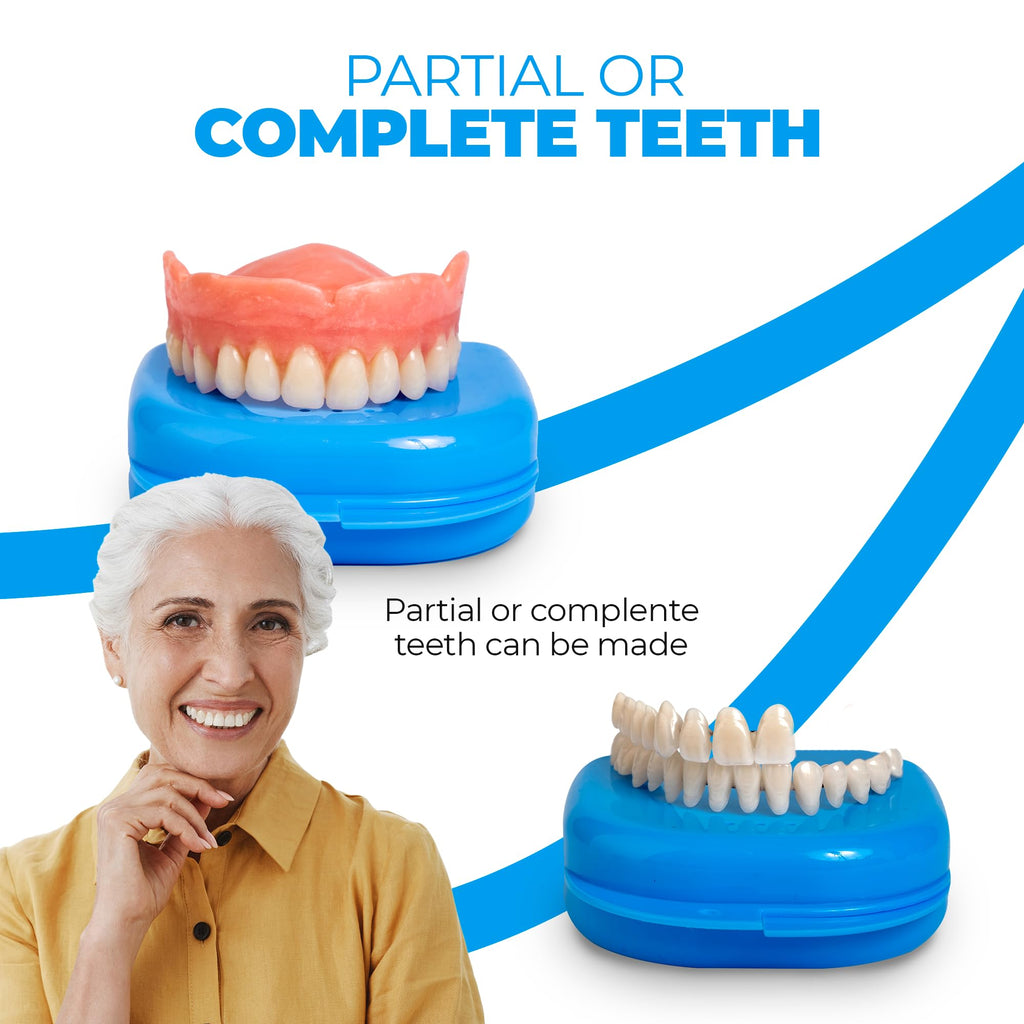 Customizable Dentures Kit with 12 Pieces D77677