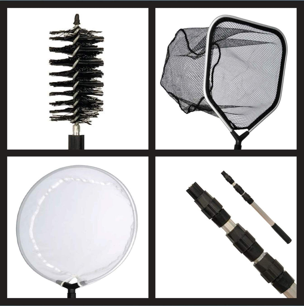 Floating Pond Thermometer & 4-in-1 Pond Cleaning Care Kit Y1160