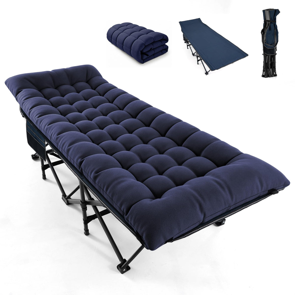 Folding Camping Cot with Mattress Q1192
