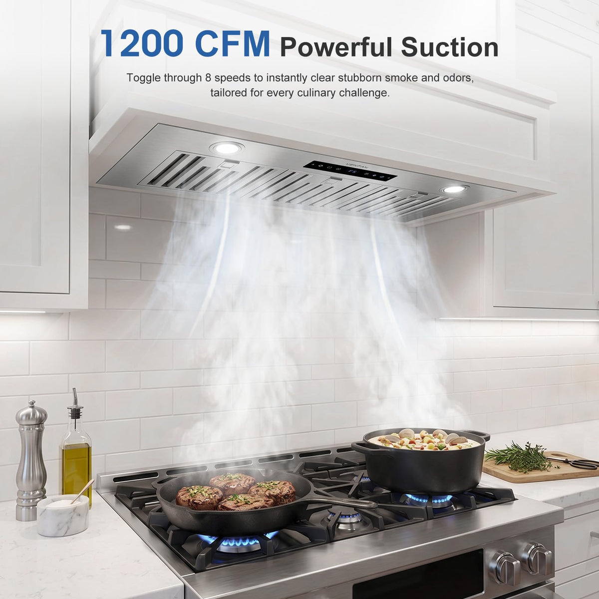 36-Inch 1200 CFM Built-in Range Hood Insert E223