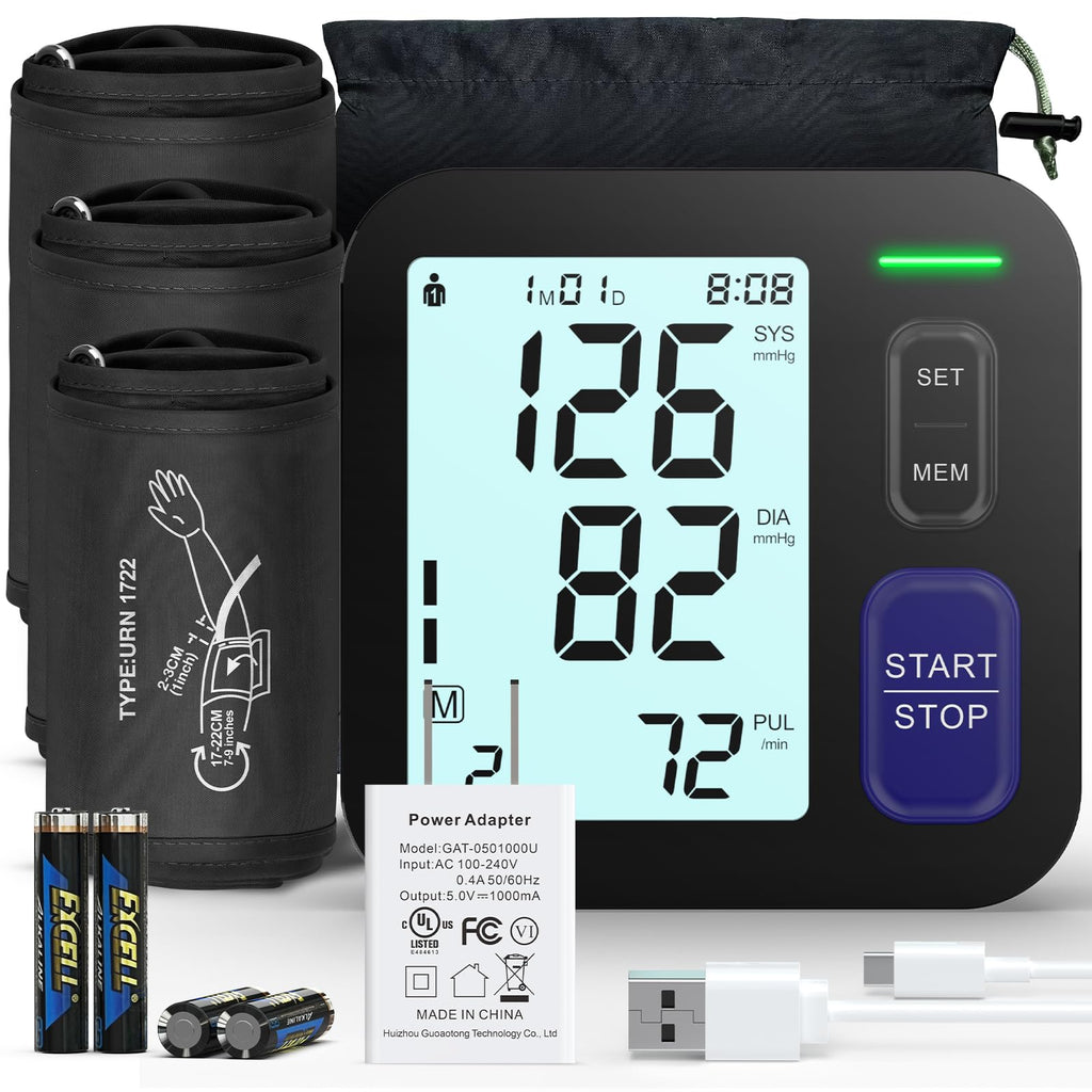 Automatic Digital Blood Pressure Machine with 3 Size Cuffs M799891