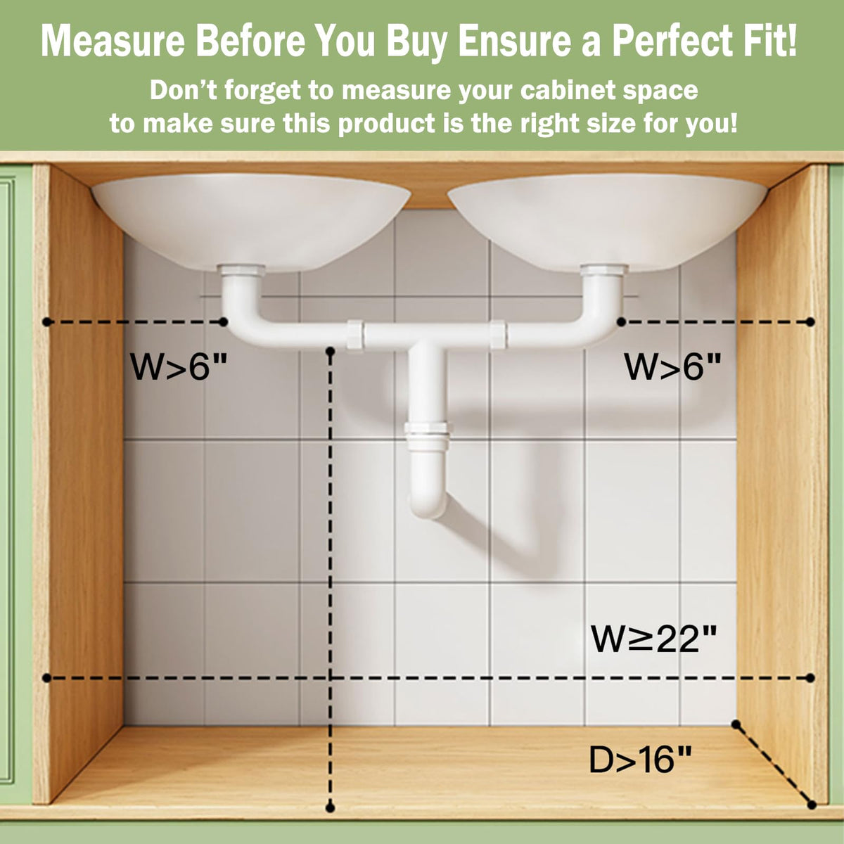 2-Pack 3-Tier Pull Out Under Sink Organizer J924146