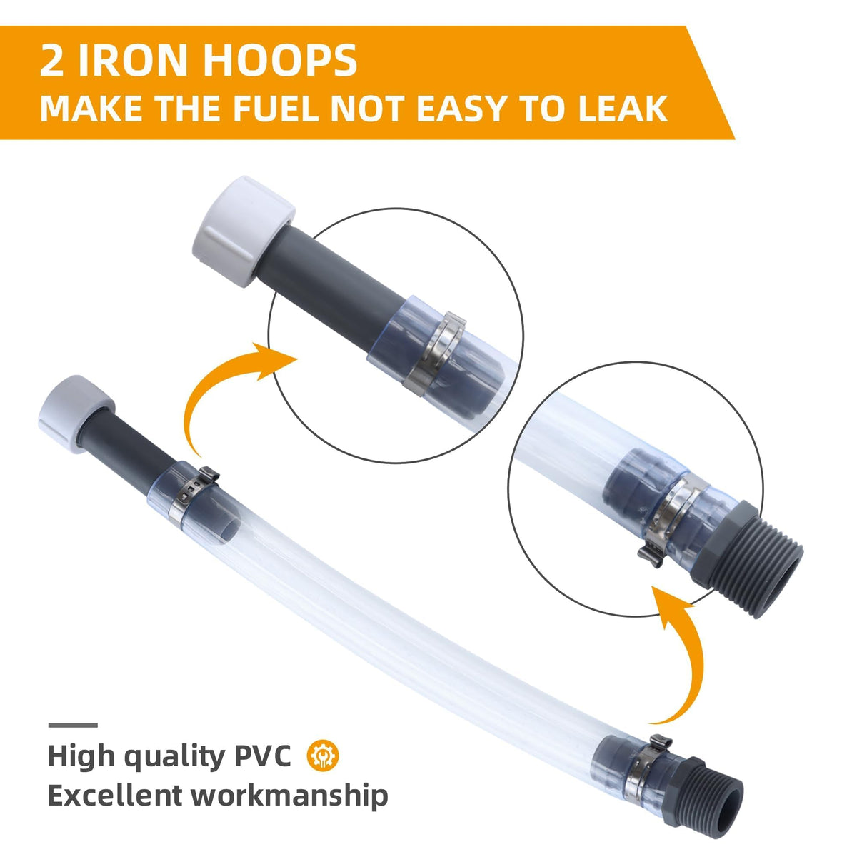 2 Pack Replacement Fuel Jug Hoses E223