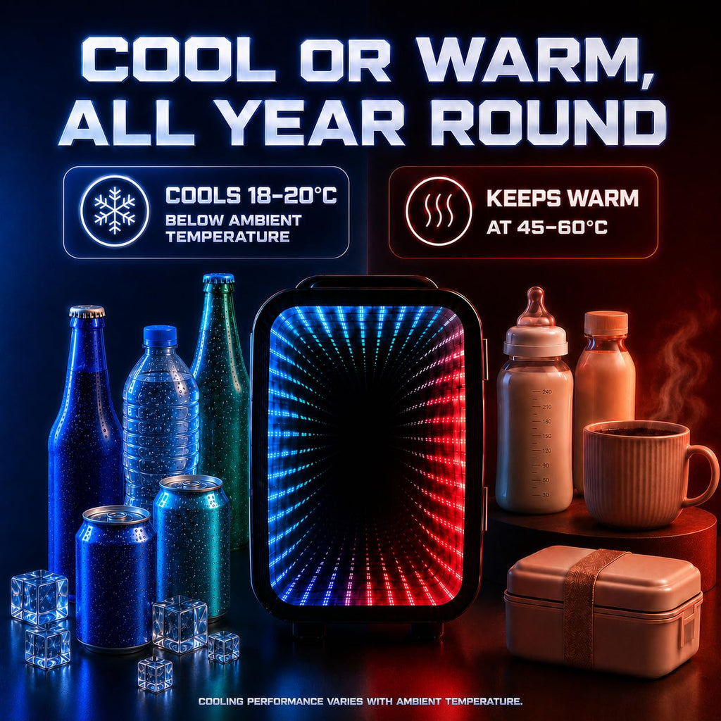 Mini Fridge with 7 Gaming Lights Modes G626992