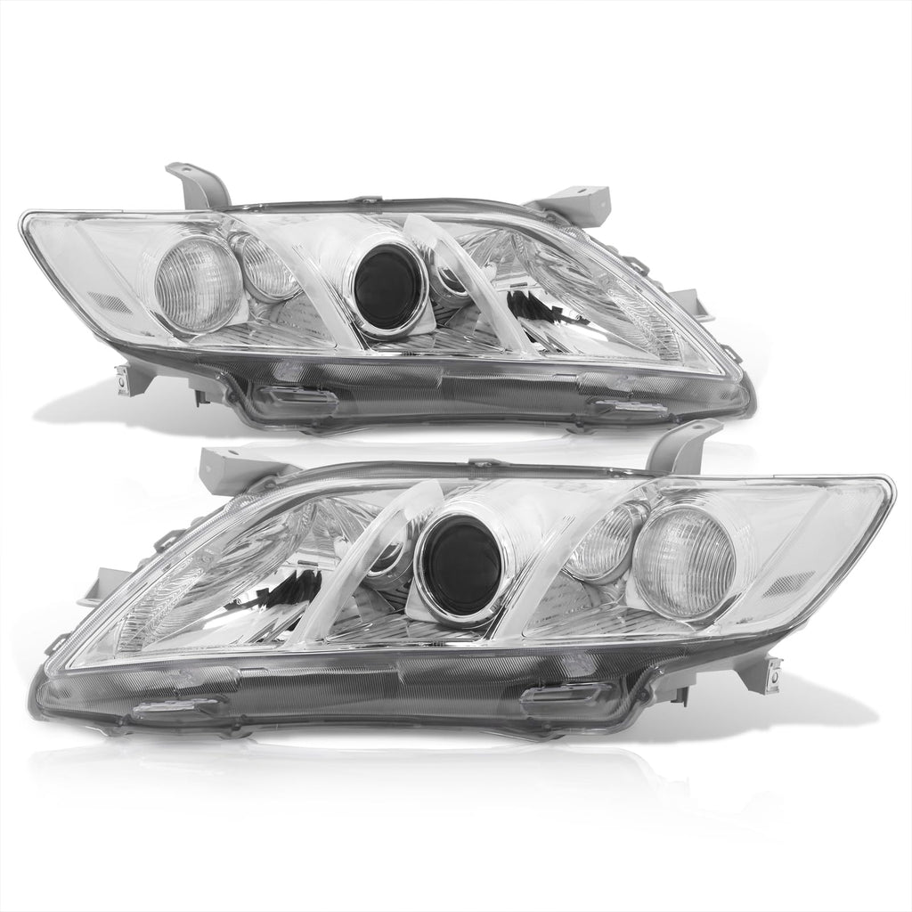 Chrome Housing Clear Lens Projector Headlights Pair A30883