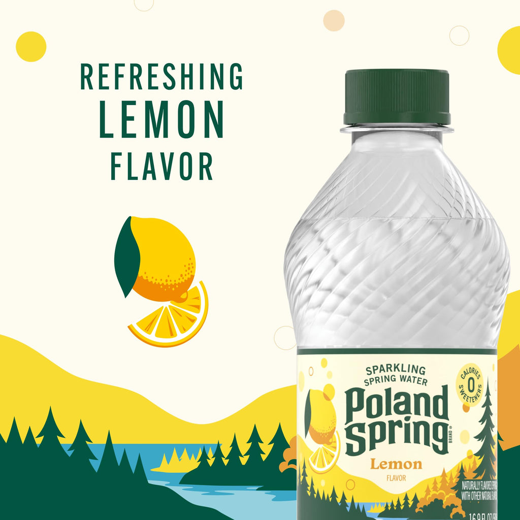 Sparkling Water 16.9 oz Bottles Pack of 8 I96515