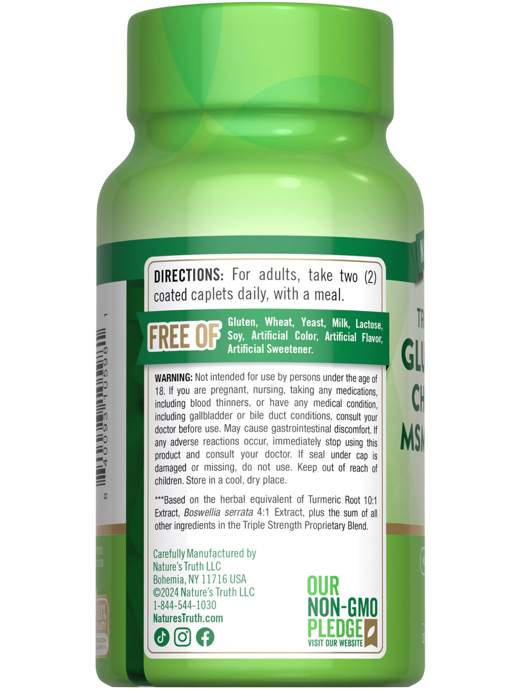 Glucosamine Chondroitin MSM Complex 60 Caplets N98089