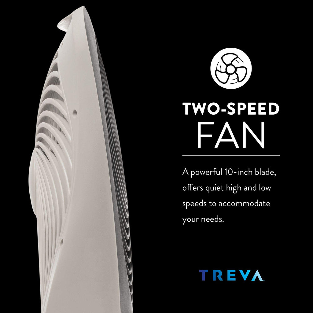 10-Inch Portable Battery Fan with 2 Cooling Speeds G1406
