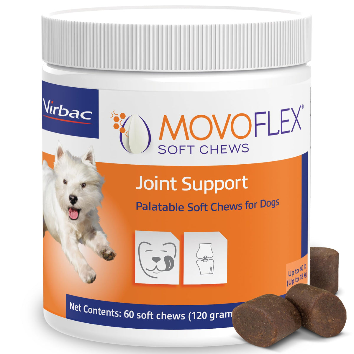 Joint Support Supplement for Dogs - 60 Soft Chews for Small Dogs A5501