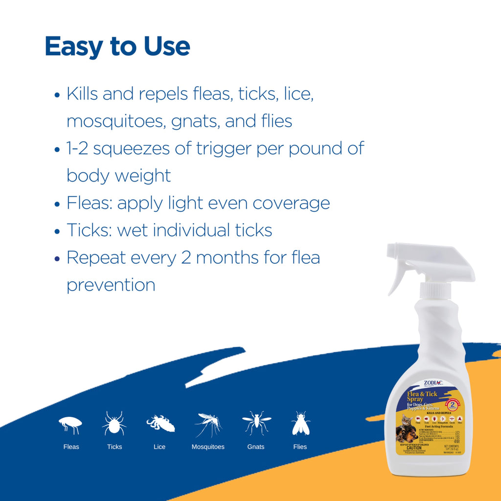 Flea & Tick Spray 16 fluid ounces Q65992