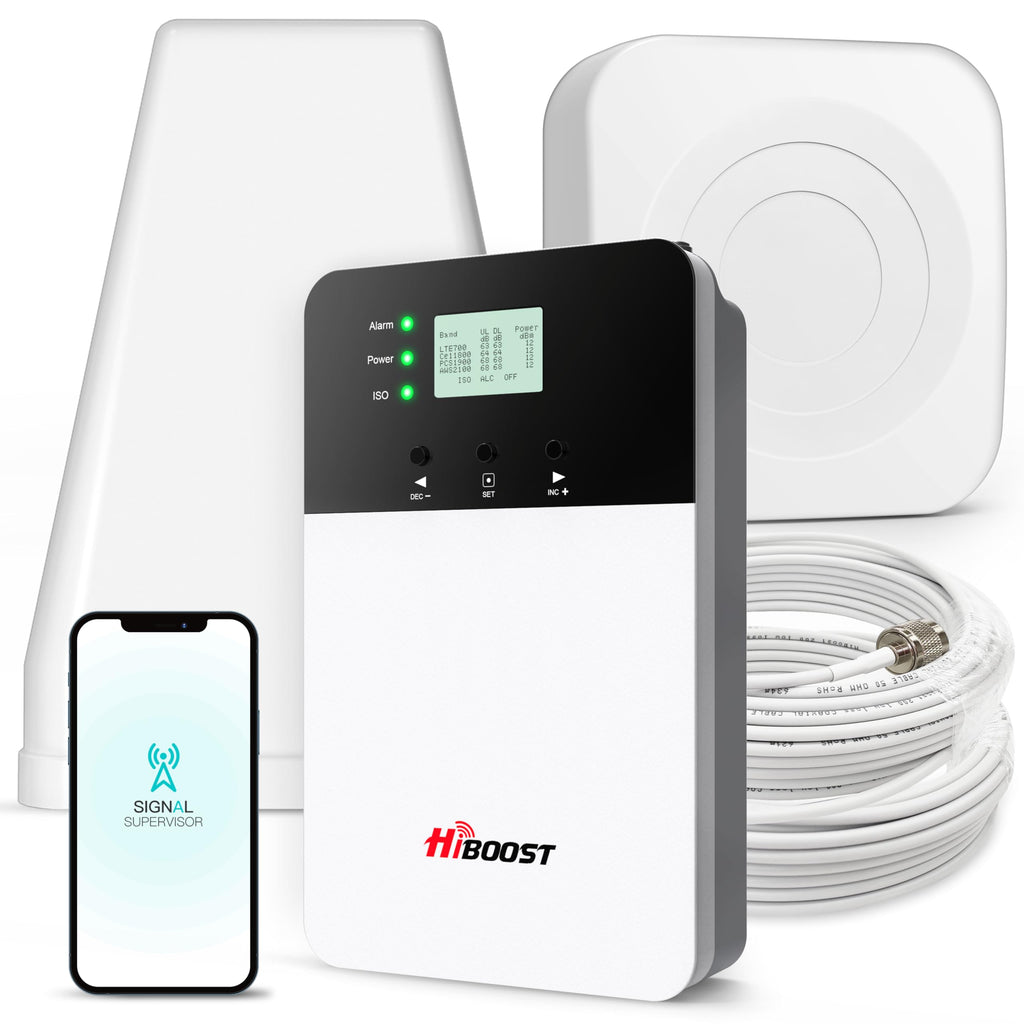Cell Phone Signal Booster with 2 Indoor Antennas V22105