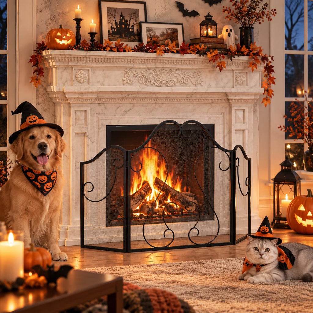 Foldable Fireplace Screen E37481