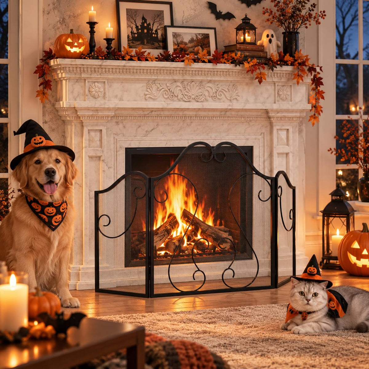 Foldable Fireplace Screen E37481