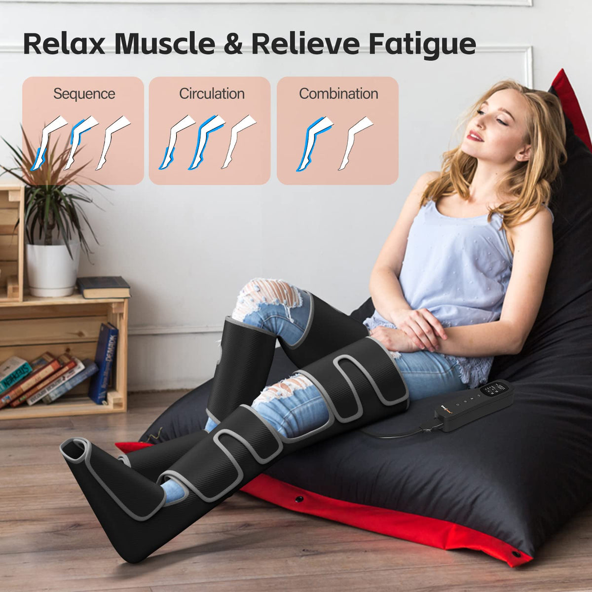 Leg Massager with Heat and Compression J949125