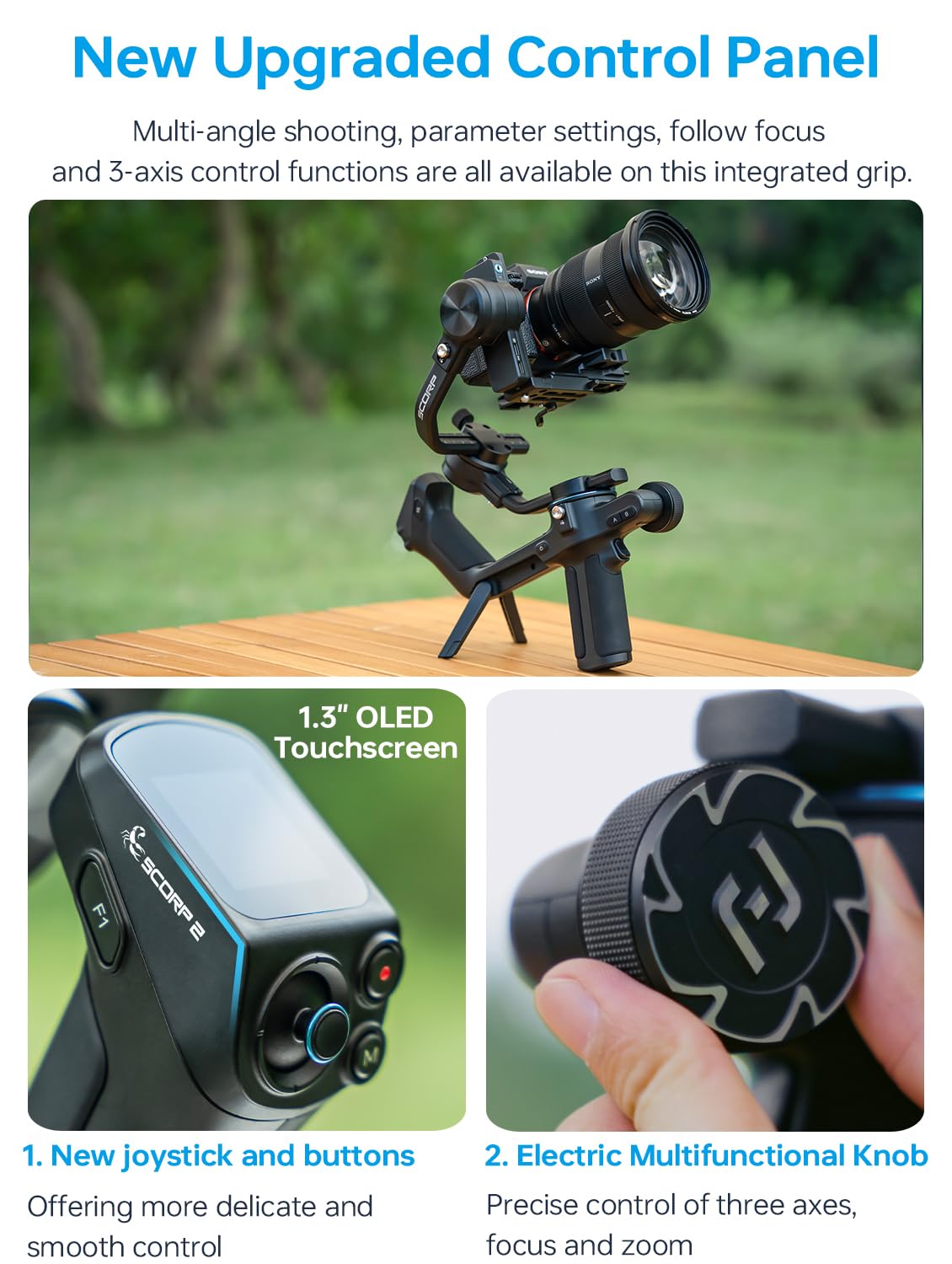 Camera Gimbal Stabilizer with AI Tracking S3025