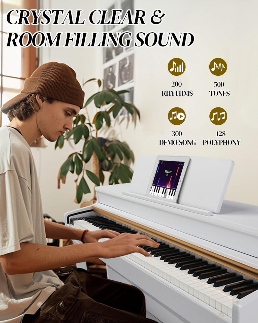 88 Key Weighted Digital Piano Keyboard T6616