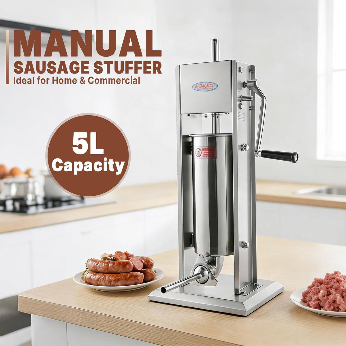 11 Lb Stainless Steel Vertical Sausage Stuffer X8968