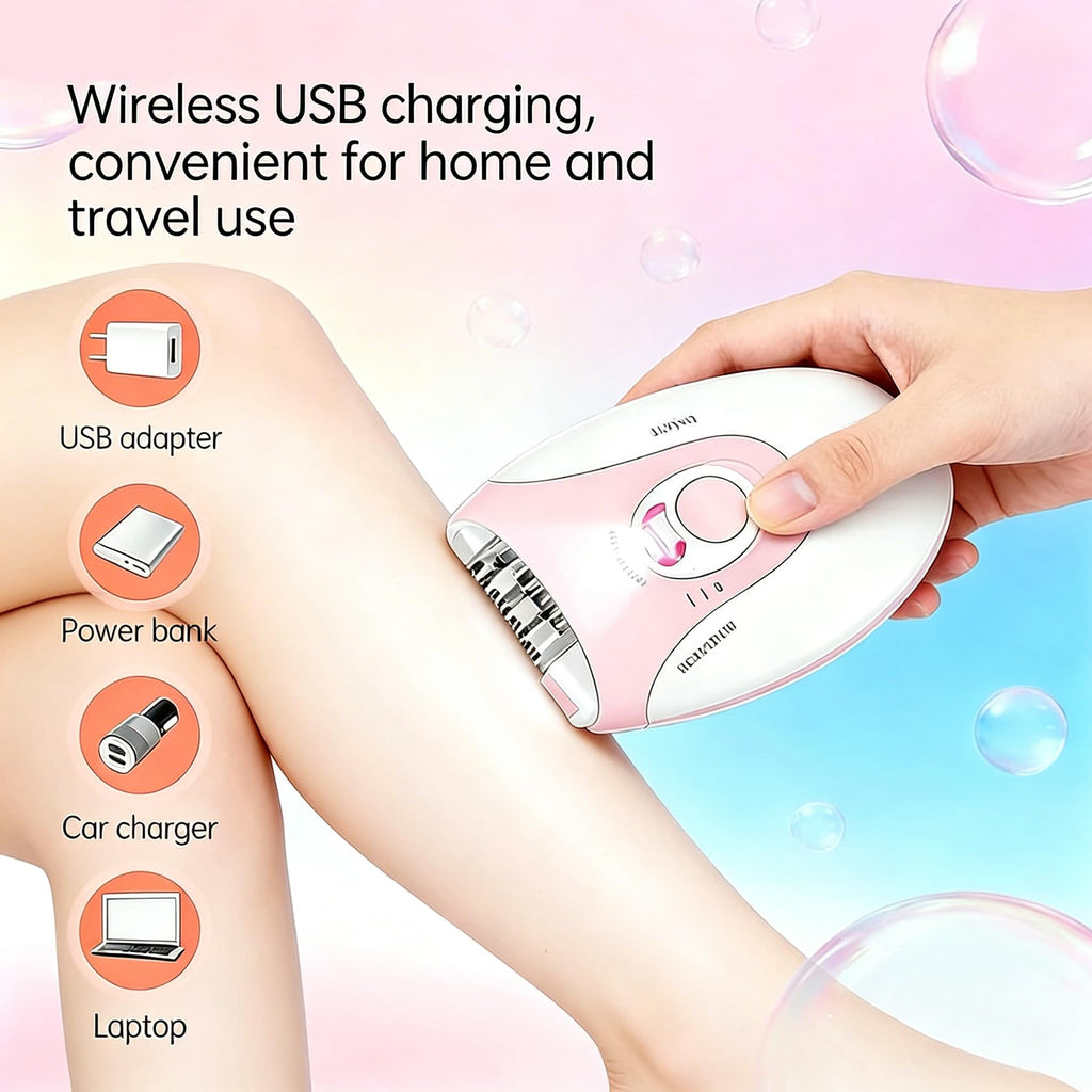Rechargeable 2 Speed Epilator with LED Light & 36 Tweezers J343