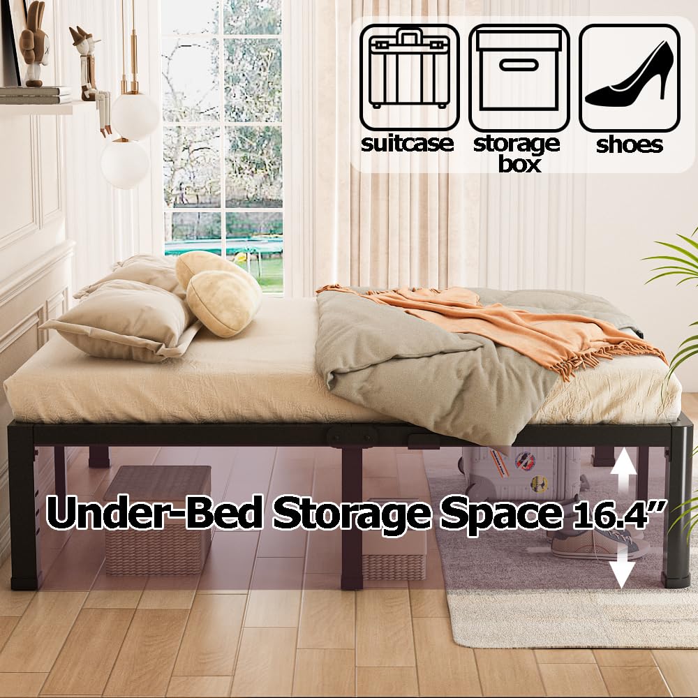 18 inch Queen Metal Platform Bed Frame B343