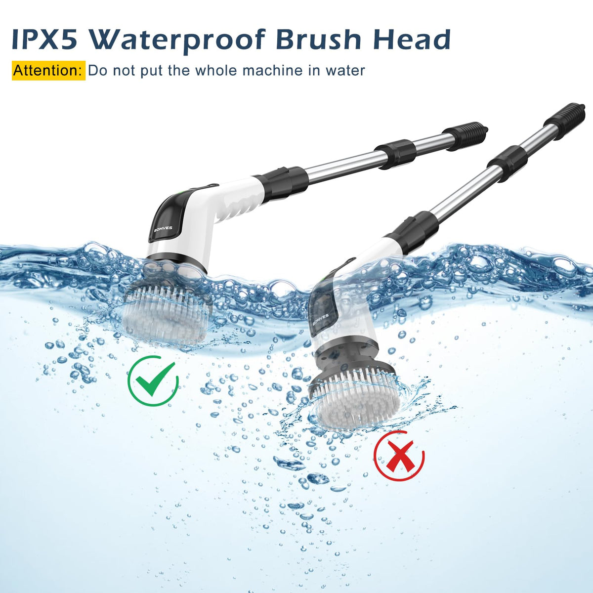 Electric Spin Scrubber with Long Handle K87099