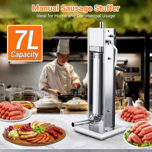 15L Sausage Stuffer with 5 Stainless Steel Tubes F169