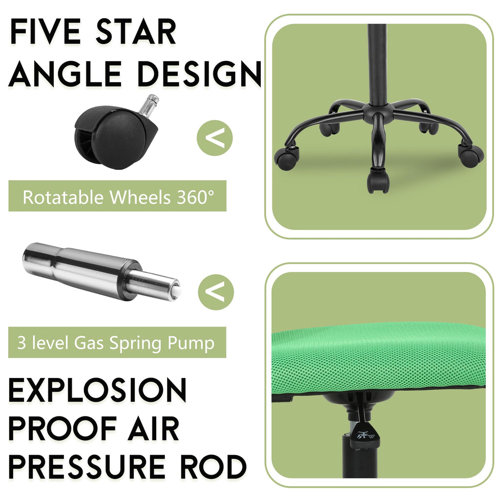 Green Ergonomic Mesh Office Chair with Lumbar Support P141