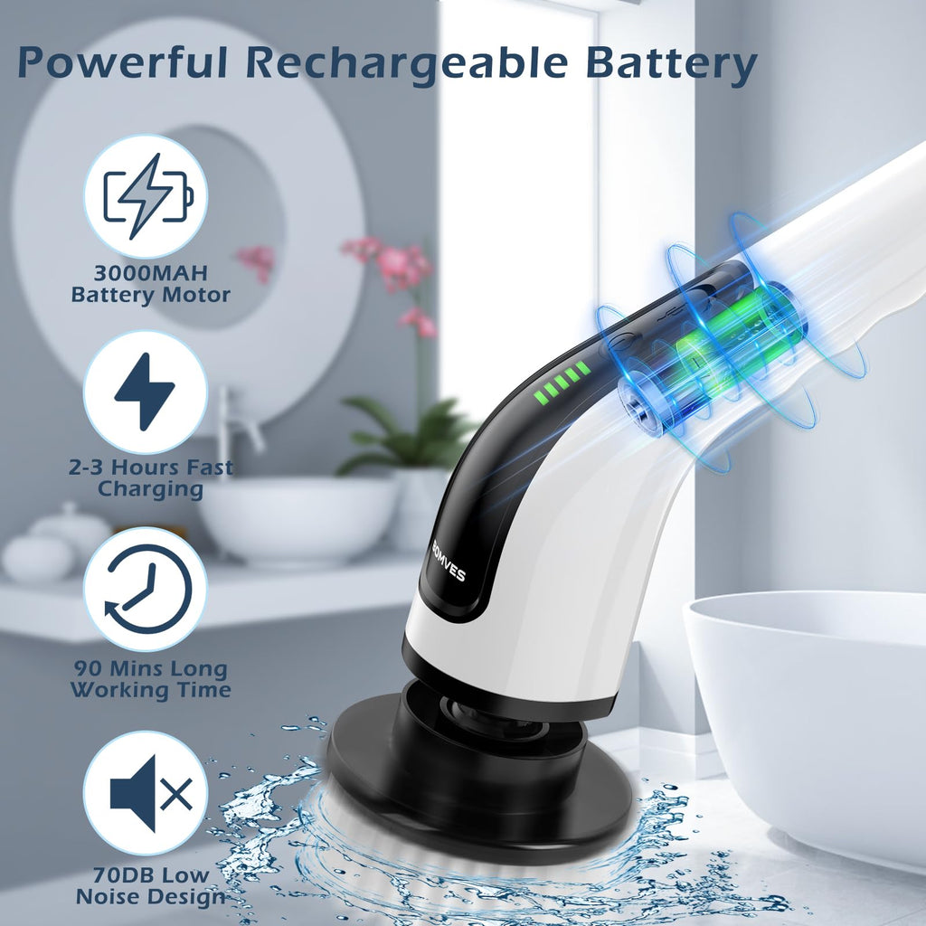 Electric Spin Scrubber with Long Handle K87099